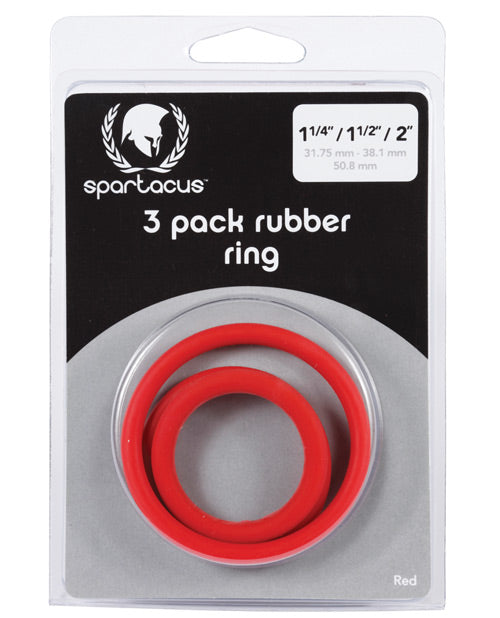 Spartacus Rubber Cock Ring Set