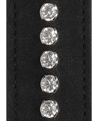 Shots Ouch Diamond Studded Collar W/leash - Black