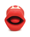No Eta Shegasm Lickgasm Kiss + Tell Silicone Kissing & Vibrating Clitoral Stimulator - Red