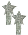 Pastease Tassle Glitter  Stars - Silver O/s