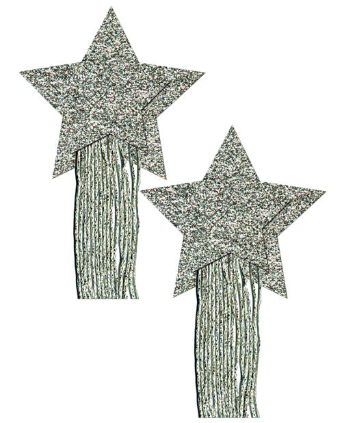Pastease Tassle Glitter  Stars - Silver O/s