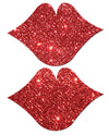 Pastease Premium Glitter Lips - Red O/s