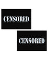 Pastease Premium Censored Pastie - Black/white O/s