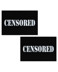 Pastease Premium Censored Pastie - Black/white O/s