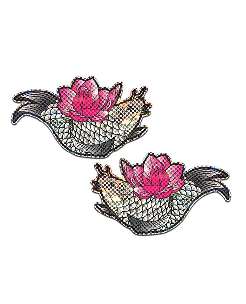Pastease Premium Diamond Thom Disco Koi Fish & Lotus - Silver O/s