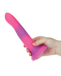 Addiction 8" Rave Glow In The Dark Dong - Pink/purple