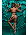Role Play Bondage Baddie 7 Pc Set Black