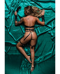 Role Play Bondage Baddie 7 Pc Set Black