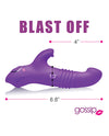 Curve Toys Gossip Blasters 7x Thrusting Silicone Rabbit Vibrator - Violet