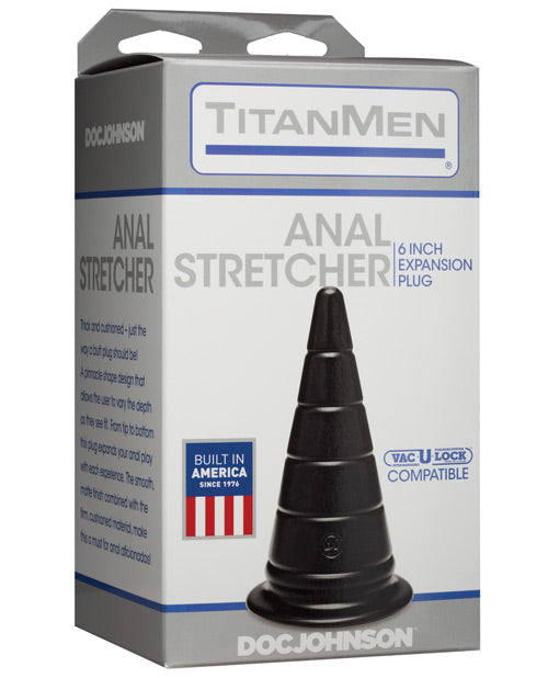 Titanmen 6" Anal Stretcher - Black