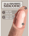 King Cock Elite 6" Dual Density Silicone Cock
