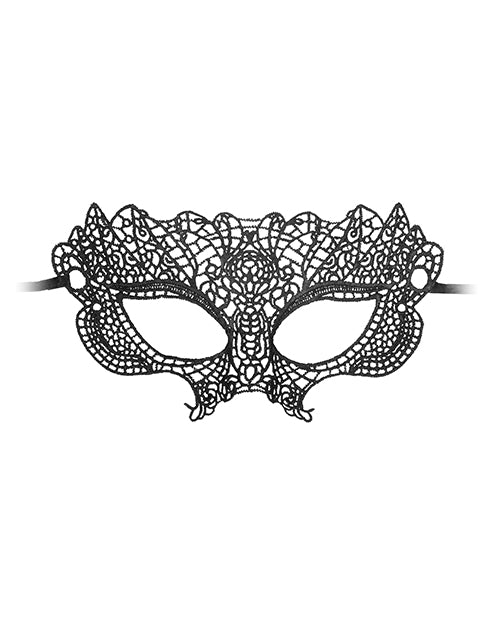 Shots Ouch Black & White Lace Eye Mask