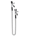 Spartacus Adjustable Alligator Nipple Clamps W/link Chain