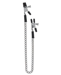 Spartacus Adjustable Alligator Nipple Clamps W/link Chain