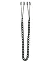 Spartacus Adjustable Black Tweezer Nipple Clamps W/chain