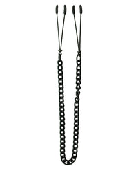 Spartacus Adjustable Black Tweezer Nipple Clamps W/chain