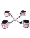 Spartacus Faux Leather Wrist & Ankle Restraints W/hog Tie