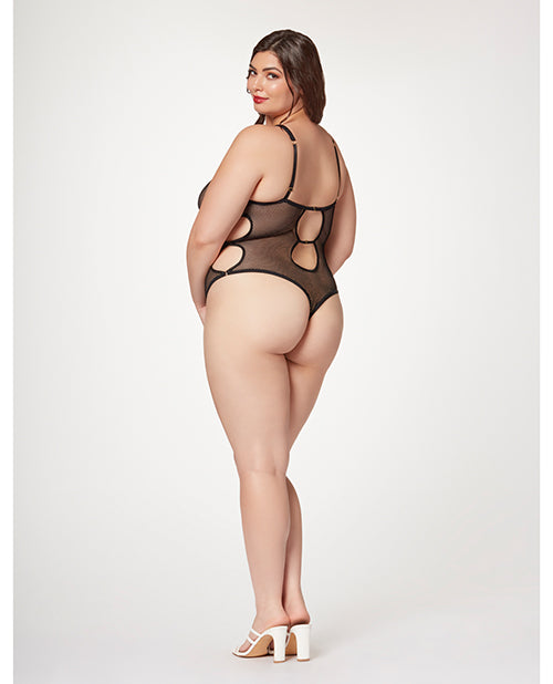 Fishnet Strappy High Cut Leg Teddy