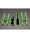 Master Series Kink In The Dark Glowing Cuffs & Blindfold & Paddle Set