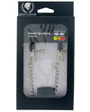 Spartacus Adjustable Broad Tip Nipple Clamps W/link Chain
