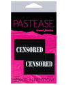 Pastease Premium Censored Pastie - Black/white O/s