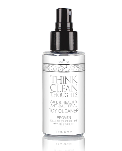 Sensuva Think Clean Thoughts Anti Bacterial Toy Cleaner - 2 Oz Bottle