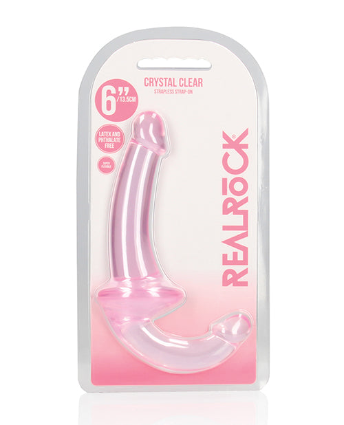 Shots Realrock Crystal Clear 6" Strapless Strap-on