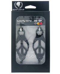 Spartacus Black Butterfly Style Nipple Clamps W/chain