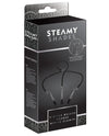 Steamy Shades Y-style Deluxe Beaded Nipple Clamps - Black/silver